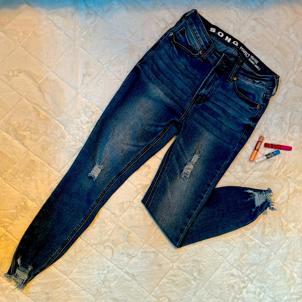 High Rise Skinny Ankle Jeans / Pants